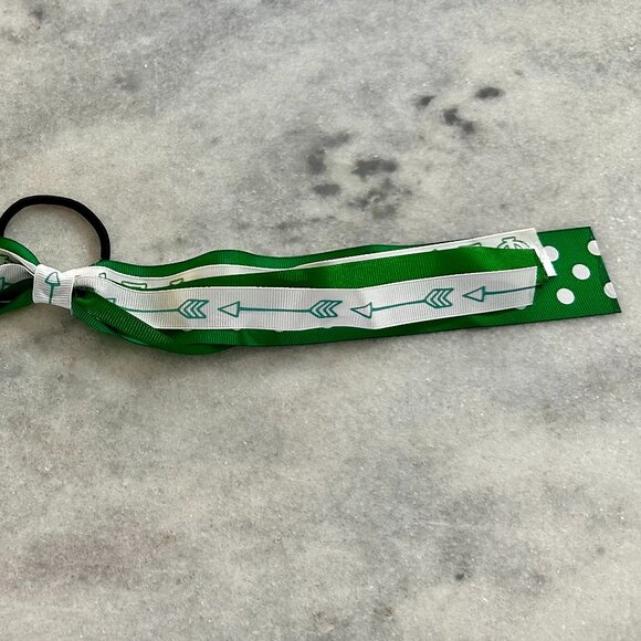 Alpha Epsilon Phi Hair Tie with Ribbon - Picture 4 of 4